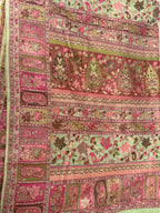 Pista Green Kashmiri Kani Silk Saree